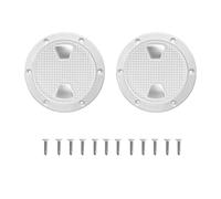 susiodeu Durable ABS Plastic Deck Plate 8 Inch Boat Cabin Products Round Inspection Hatch Cover Marine Inspection Hatch Access Cover For Boat Deck Cabin Hardware