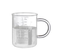 susiodeu Graduated Beaker Mug With Handle Stylish And Versatile Glass Cup Food Grade Measuring Cup Borosilicate Glass Cup Durable