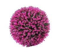susiodeu Long-lasting Durability Artificial Plant Balls For Outdoor Landscaping Elegant Plastic Artificial Plant Topiary Balls, purple 30cm