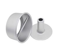 susiodeu Mould Chiffon Cake Round Mold Aluminum Roast Tools Kitchen Pan Bakeware Bread Bottom Chimney Baking Tin Tool Food Pattern, 6 inch