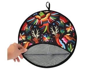 susiodeu Mr. Tortilla S 12 Inch Insulated Taco Warmer Holder Roti Box for Rolling Roti But No Mess Cloth Low Carb Tortilla Wraps, B