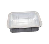 susiodeu Oil Drain Pan Rectangle Oil Trip Tray Tool Efficient Auto Repair Receiving Basin For Car Maintenance Auto Repair Receiving Basin Waste Pan Durable, White, 50x39cm