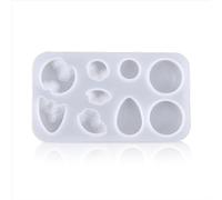 susiodeu Resin Coastline Pendant Mold Flexible Tear-Resistant DIY Molds Hanging Jewelry Mould Self-Relaxing Manual Artcraft Gagets, Small Circle