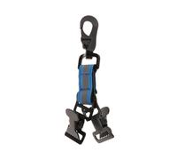 susiodeu Secure Firefighter Glove Holder Clip With Heavy Duty For Sturdy Attachment To Turnout Gear In Emergencies Work Glove Holder Clip For First Responder Sturdy, Blue, total length 18cm
