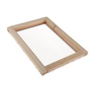 susiodeu Silk Print Mesh For Printed Products Lightweight Wood Frame Designed Excellent For General Screen Printing Factory Mesh Screen With Natural Wooden Frame, Wood, 20x30cm 55T