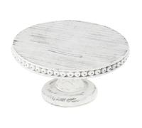 susiodeu Unique Rustic Cake Stand 12 Inch Round Accessory With Pretty Beads