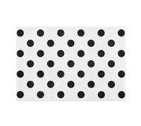susiyo Bathroom Rug Mat, Black and White Polka Dot Bath Mat Super Soft Absorbent Plush Shaggy Bath Rugs Non Slip Quick Dry Bath Carpet for Bathroom Floor Tub Shower