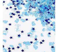 SUSNUAN 30g Baby Shower Confetti Boy Blue, Baby Shower Table Confetti, Baby Shower Table Decorations Baby Boy Confetti for Baby Shower Gender Reveal Birthday Party (A10301)