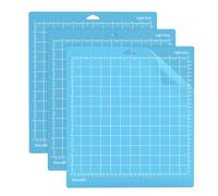 SUSNUAN 3Pcs Blue Lightgrip 12"x12" PVC Cutting Mat for Cricut, Adhesive Sticky Vinyl, Explore Air 3/Air 2/Maker Accessories
