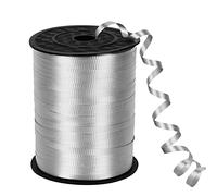 SUSNUAN 457m Silver Curling Ribbon for Gift Wrapping Crafting Florist Flower Decoration, 500 Yard Balloon Ribbon Balloon String for Christmas New Year Wedding Birthday Party Decorations