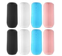 SUSNUAN 8 PCS Elastic Sleeves - Silicone Leak Proof Travel Covers, Reusable Bottle Covers for Toiletries, Travel Size Toiletry Containers