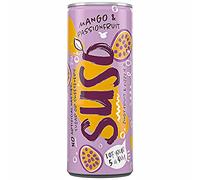 Suso Sparkling Mango and Passion Fruit Cans - 24x250ml