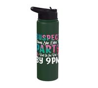 Suspect Claims She Likes to Party But is in Bed By 9PM Stainless Steel Insulated Water Bottle