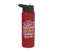 Suspect Claims to Love Teaching Summer Break Stainless Steel Insulated Water Bottle