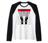 Suspect is The Rich Auntie That's why she is Always Broke Raglan Baseball Tee