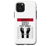 Suspect starts a new diet every monday fit work out exercise Case for iPhone 11 Pro