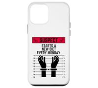 Suspect starts a new diet every monday fit work out exercise Case for iPhone 12 mini