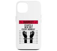 Suspect starts a new diet every monday fit work out exercise Case for iPhone 13