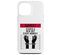 Suspect starts a new diet every monday fit work out exercise Case for iPhone 13 Pro Max