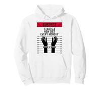 Suspect starts a new diet every monday fit work out exercise Pullover Hoodie