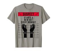 Suspect Starts a New Diet Every Monday fit Work Out Exercise T-Shirt