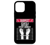 suspect starts a new diet every monday funny women men fit Case for iPhone 12 mini