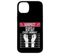 suspect starts a new diet every monday funny women men fit Case for iPhone 14 Plus