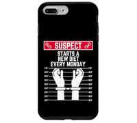suspect starts a new diet every monday funny women men fit Case for iPhone 7 Plus/8 Plus