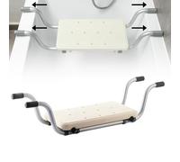 Suspended Bath Seat 72-82cm Length Adjustable, Non-Slip Bath Seats for Adults Elderly Disabled Injured, Bathtub Bench Stool Aids for Broken Leg
