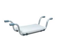 Suspended Bath Seat, Adjustable Bath Bench Board Seat, Sturdy and Comfortable Aluminum Alloy Bathroom Shower Stool for Bathtub, Bathing Aid for Elderly, Disabled or Injured, 300 LBS Load White