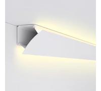 Suspended Ceiling Aluminum Channel for Hidden LED Strip Lights, 1m Wall Corner Trim Slot, Linear Crown Molding Skirting, 11m (36.1 ft) Decorative Lighting Solution