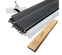 Suspended Ceiling Grid Component, Black Cross Tee Section 600mm x 24mm T24 T600 Pack of 14pcs