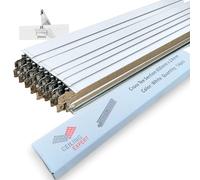 Suspended Ceiling Grid Component, White Cross Tee Section 600mm x 24mm T24 T600 Pack of 14pcs