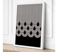 Suspended Forms Minimalist Canvas Wall Art Print 18x12 Inch (46 x 30 cm)