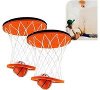 Suspended Indoor Ceiling Basketball Hoop with Wall-Mounted Hoop, Noise-Free, Foldable, Suitable for Children, Teenagers, and Adults