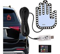 (Suspended Payment) Light Up Hand for Car Window | Car LED Finger Lights with Remote,Funny Finger, Rear Window Sign, Vehicle Gadget for Truck Warning Men Women Use