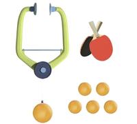 Suspended Pong - Bat Set for Practicing | Height Adjustable Clamp with Retractable String Mechanism & Bouncing Sphere Pack for Doorways, Playrooms, Bedrooms and Nursery Frames