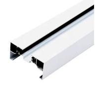 Suspended Raceway Track, Aluminum Commercial Rail, Black