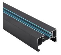 Suspended Raceway Track, Aluminum Commercial Rail, Black