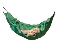 Suspended Reptile Hammock - Lizard Hammock with Strong Suction Cup | Dragon Barbu Gecko Axolotl Anolis Accessories | Sweet tumbo swing comfort habitat terrarium home decor dur