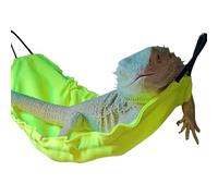 Suspended Reptile Hammock - Lizard Hammock with Strong Suction Cup | Dragon Barbu Gecko Axolotl Anolis Accessories | Sweet tumbo swing comfort habitat terrarium home decor dur
