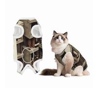 Suspended Space Recovery Suit for Dogs Cats After Surgery, Soft Cotton Post-Surgery Suit for Male and Female Pet