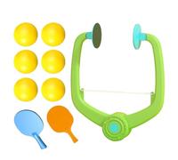 Suspended Table Tennis Set - Wall Mounted Athletic Tool Quick Reflex Training Equipment Pair Of High Spheres | Family Binding Equipment, Leisure Accessory Little
