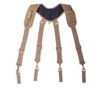 Suspender Outdoor Adjustable X Type Braces Suspenders Men Duty Belt Harness Combat Readiness Strap pour le Travail et le Quotidien(Khaki)