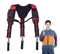 Suspender Tool Belt - 21.26 Inches PP Webbing Tool Suspenders, Breathable Safety System, Adjustable High Altitude Support Gear with Durable Storage Structure | Maintenance Engineering Fire Rescue