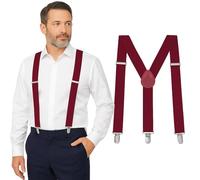 Suspenders - Burgundy