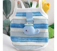 Suspenders Dog Vest Rainbow Striped Clouds Dog Summer Clothes Thin Cooling T Shirt Chihuahua Bichon Puppy Clothing Cat Vests