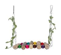 Suspending Parrot Parrot Swing Sturdy Easy to Install Wooden Natural Material Details Decorative Chic Fresh Look for Creating A Warm and Joyful Home Atmosphere
