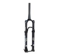 Suspension 26" 27.5" 29" Bicycle Air Fork Smart Lock Out Damping Adjust Bike Front 1~1/8" Disc Brake(White,29inch)