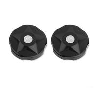 Suspension Cap For Bike Front Fork Compatible With For Magura Fox For Dt For Rockshox For Manitou Av Valve 7mm Aluminium Alloy 30mm Anodized Cover 2 Pack Multicolor(Black)